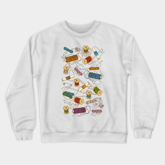 Colored thread Crewneck Sweatshirt by deepfuze